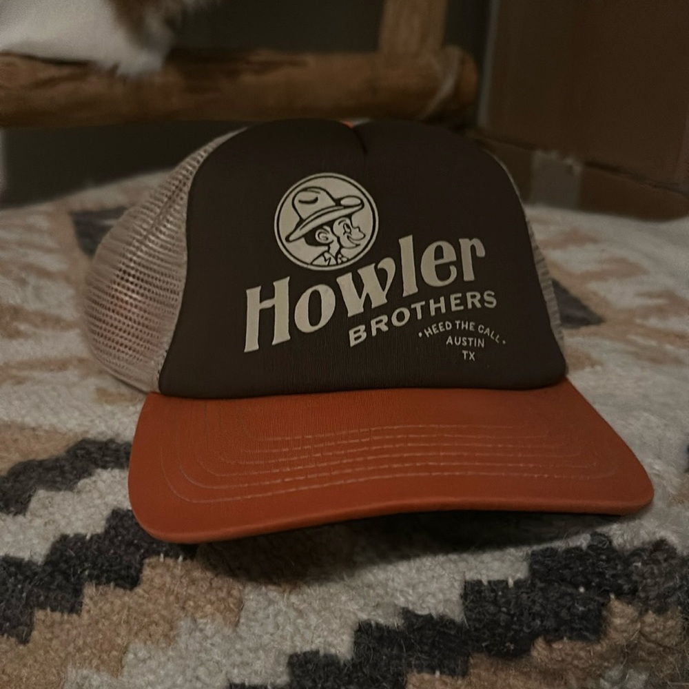 Howler Bros Brown Orange Snap Back Hat